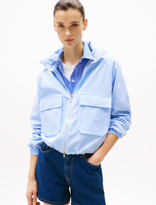 Seersucker Windbreaker