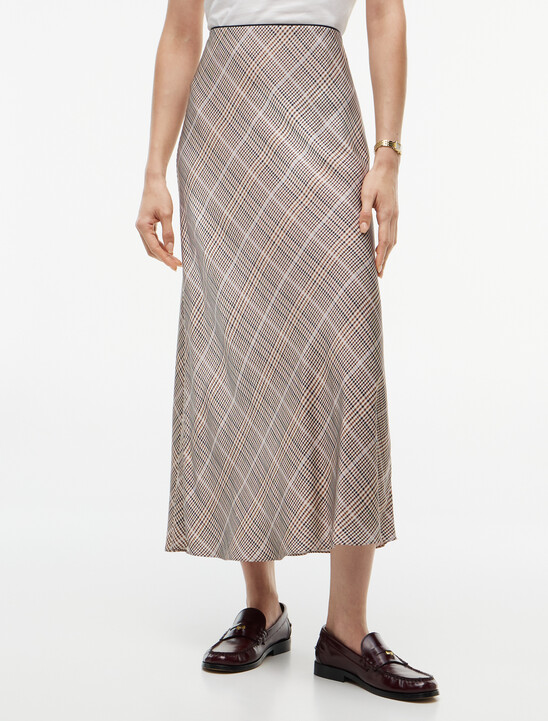 Satin Midi Skirt