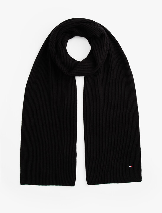 Hilfiger Flag Embroidery Scarf with Cashmere
