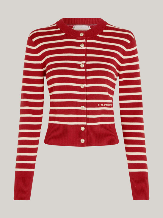 Stripe Slim Cardigan