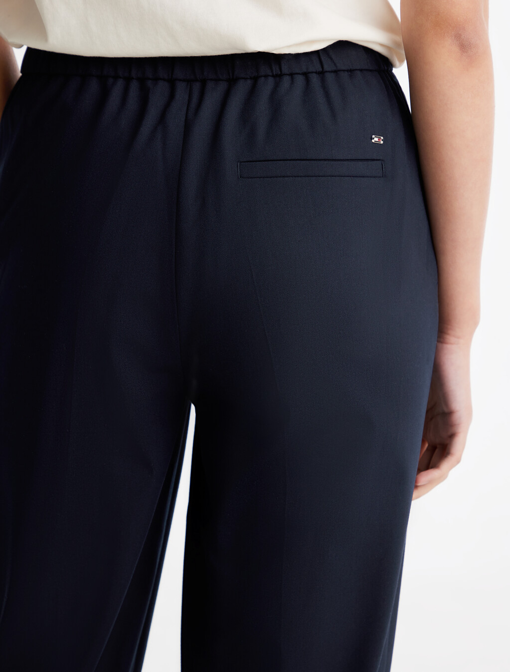 Pull On Tapered Pants, Dark Night Navy, hi-res