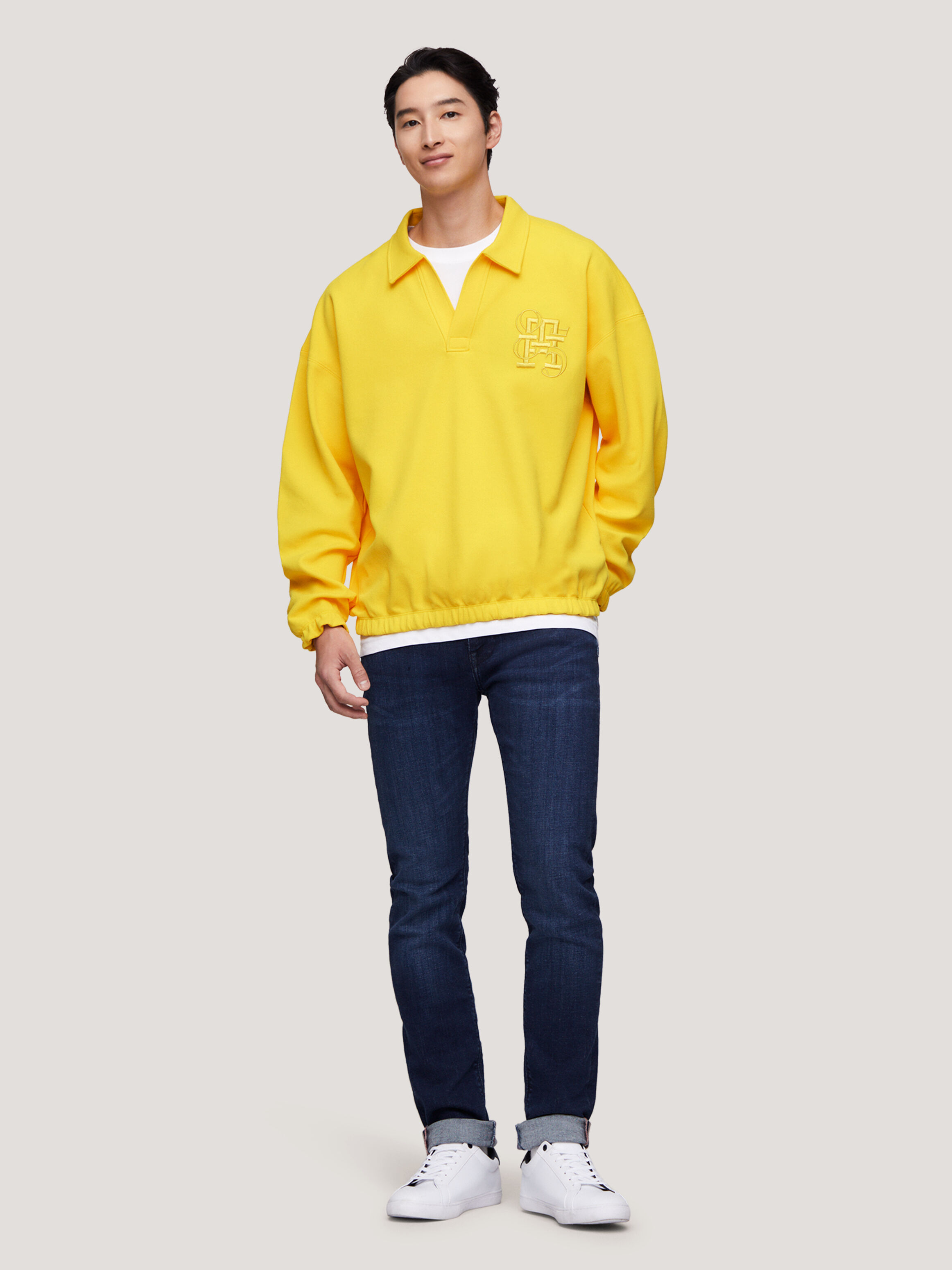 Tommy jeans yellow sweatshirt on sale