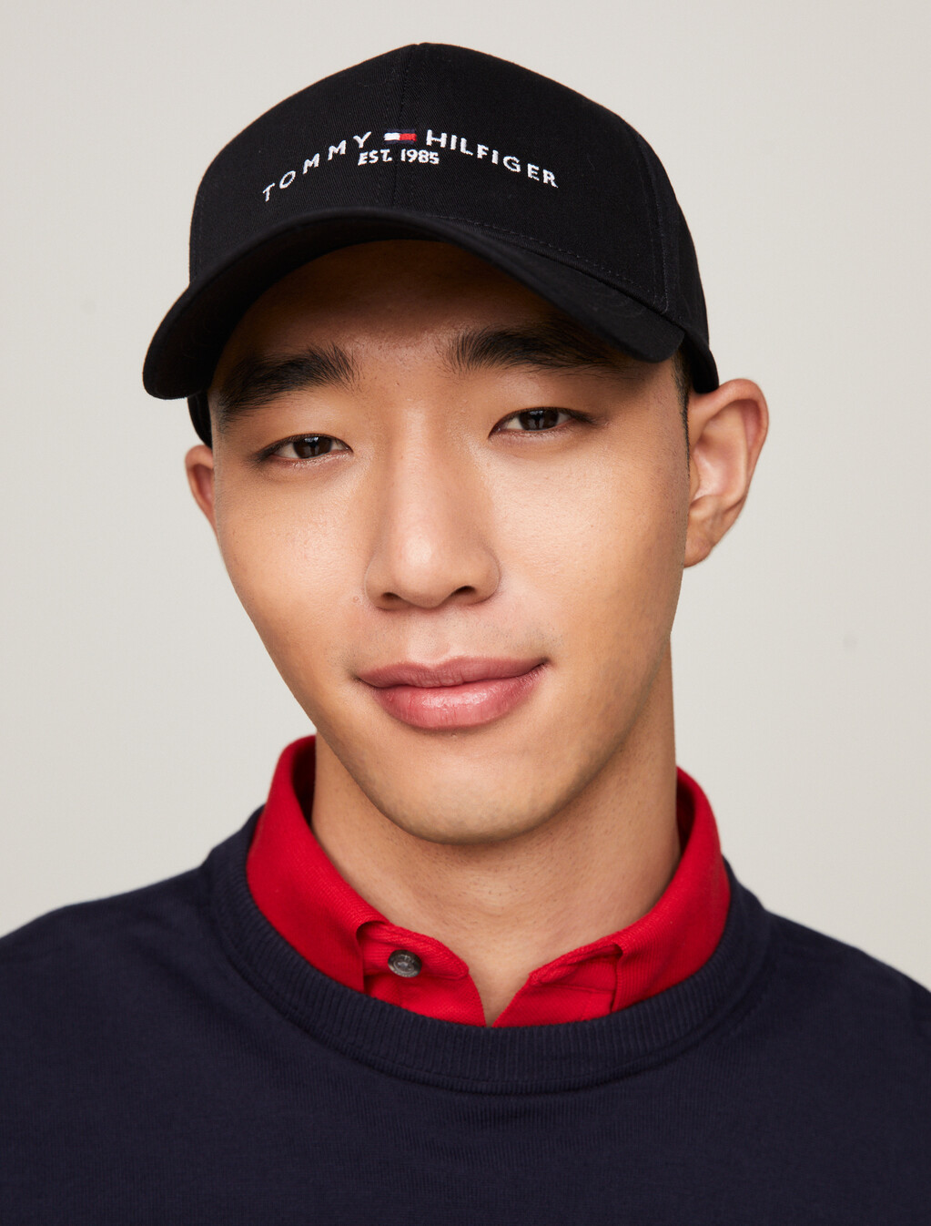 Tommy Hilfiger Established Organic Cotton Baseball Cap, Black, hi-res