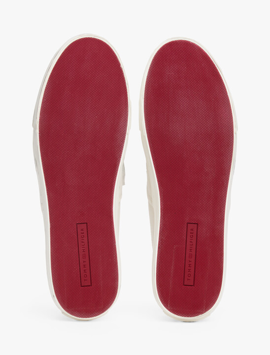 Canvas Embossed Logo Trainers