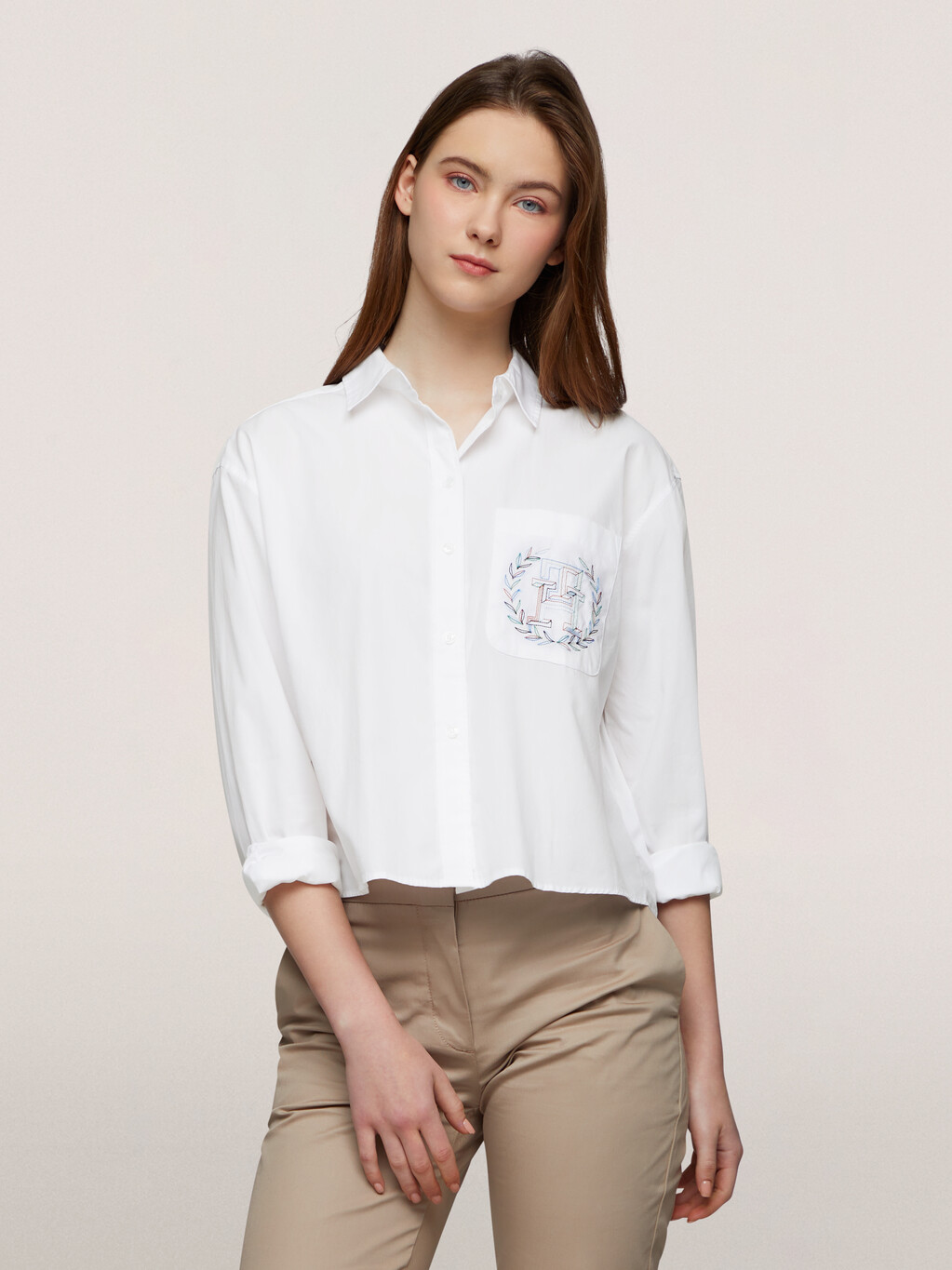 Crest Pocket Shirt, Th Optic White, hi-res