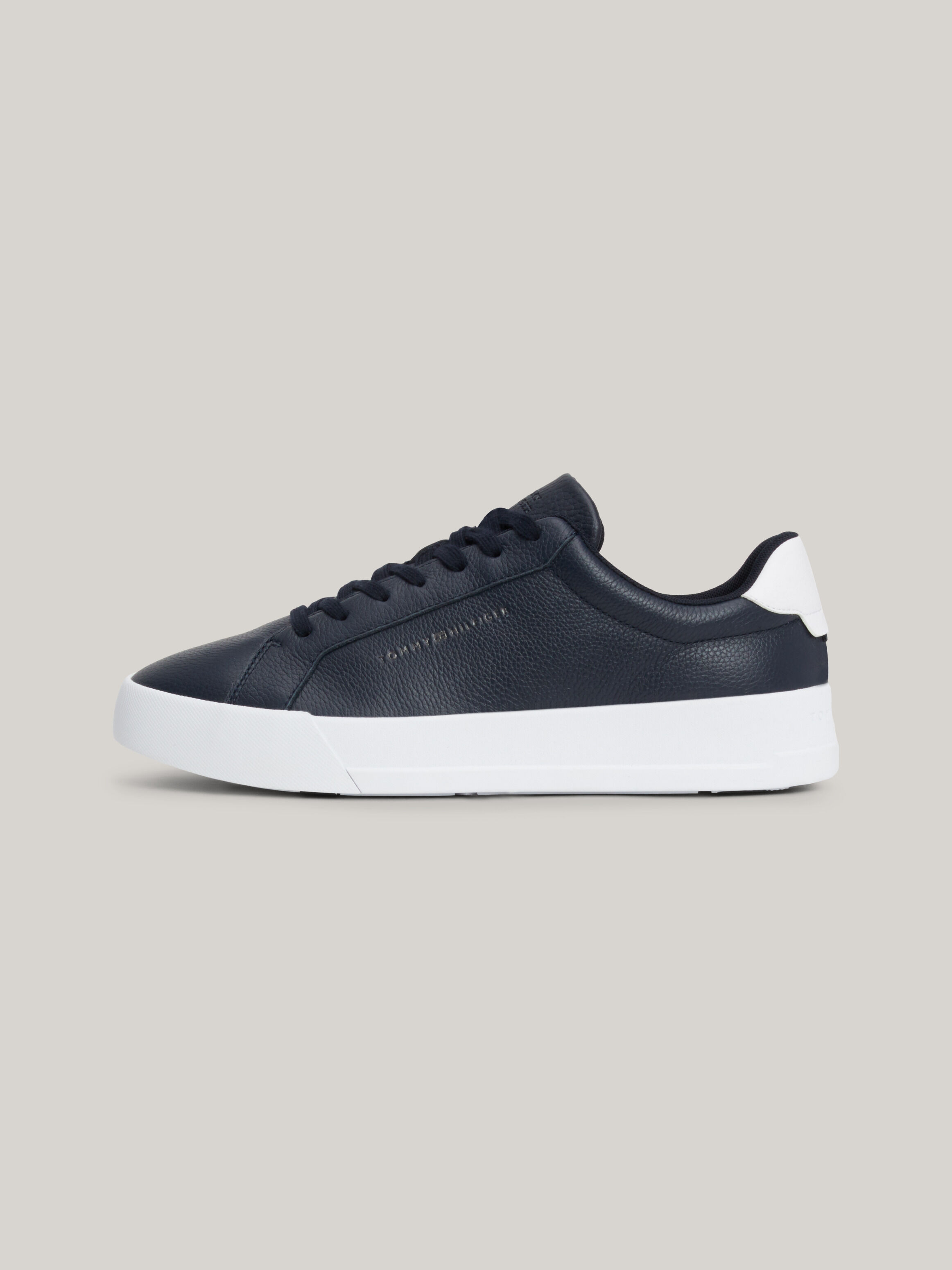 Mens black tommy hilfiger trainers discount