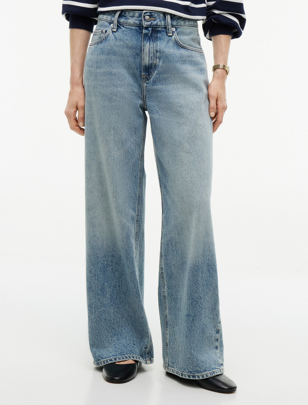 Nola Low Rise Wide Leg Jeans, Monti, hi-res