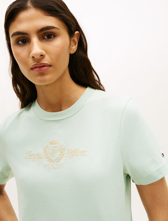 Lurex Varsity Regular Short Sleeve T-Shirt