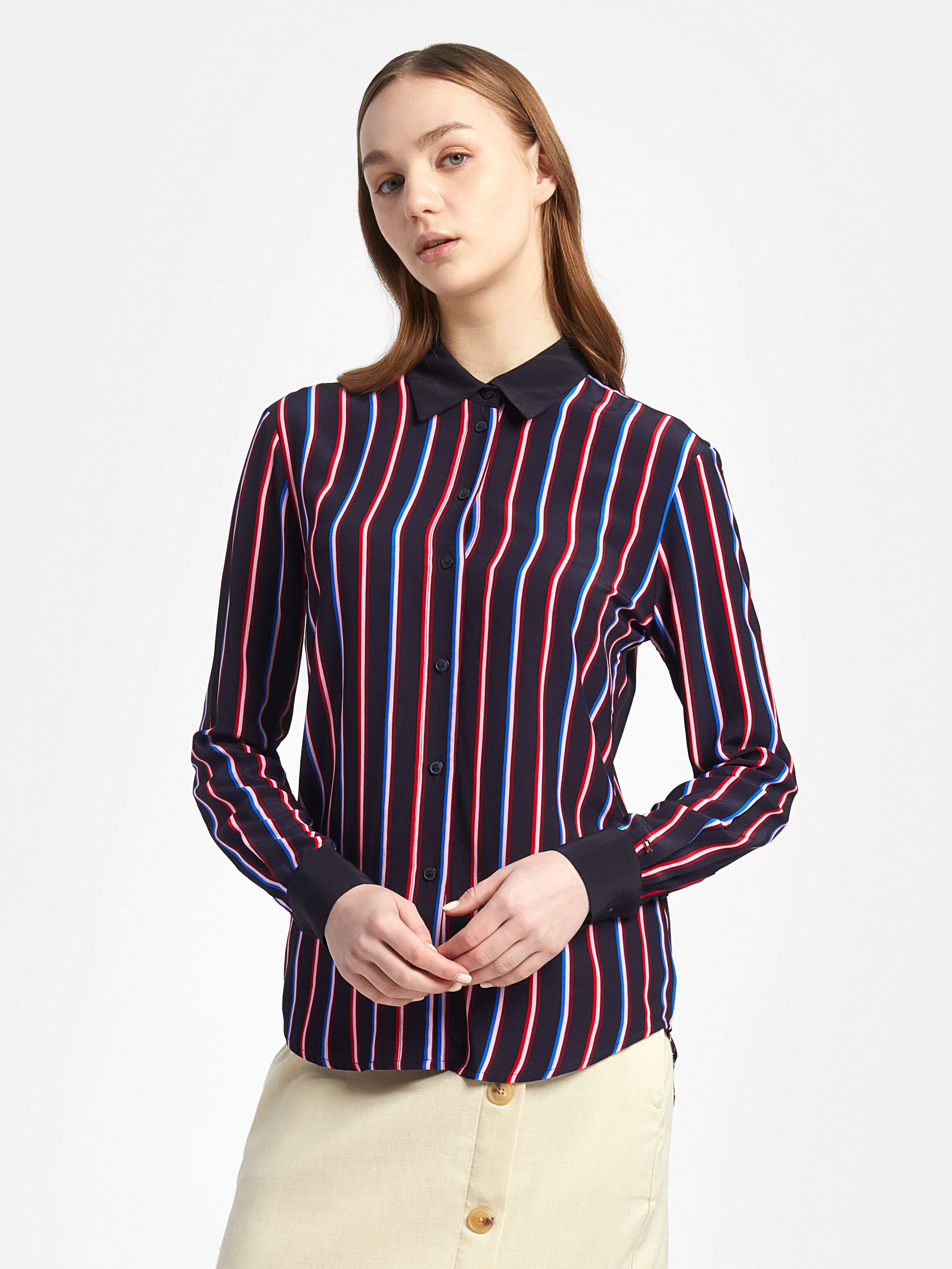 Tommy hilfiger on sale striped blouse