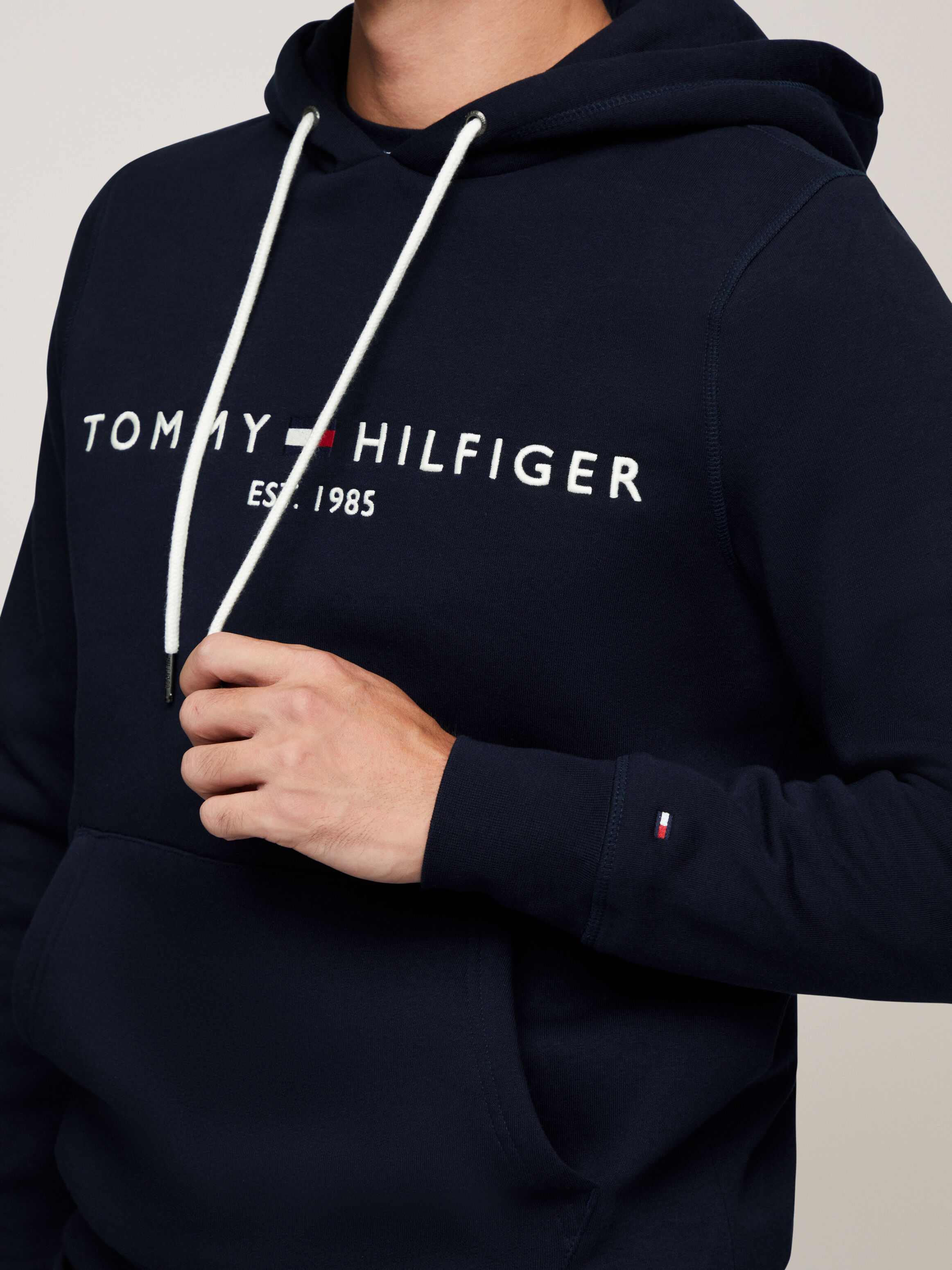 Tommy Hilfiger Logo Hoodie Navy
