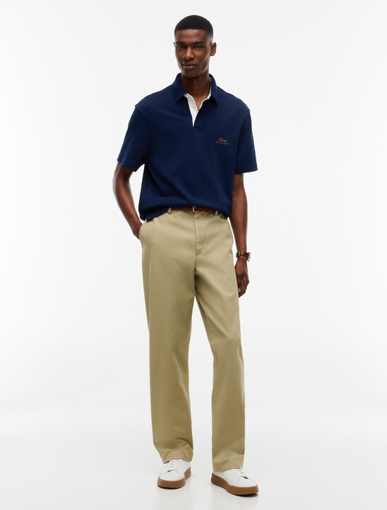 Relaxed Fit Logo Jersey Polo Shirt