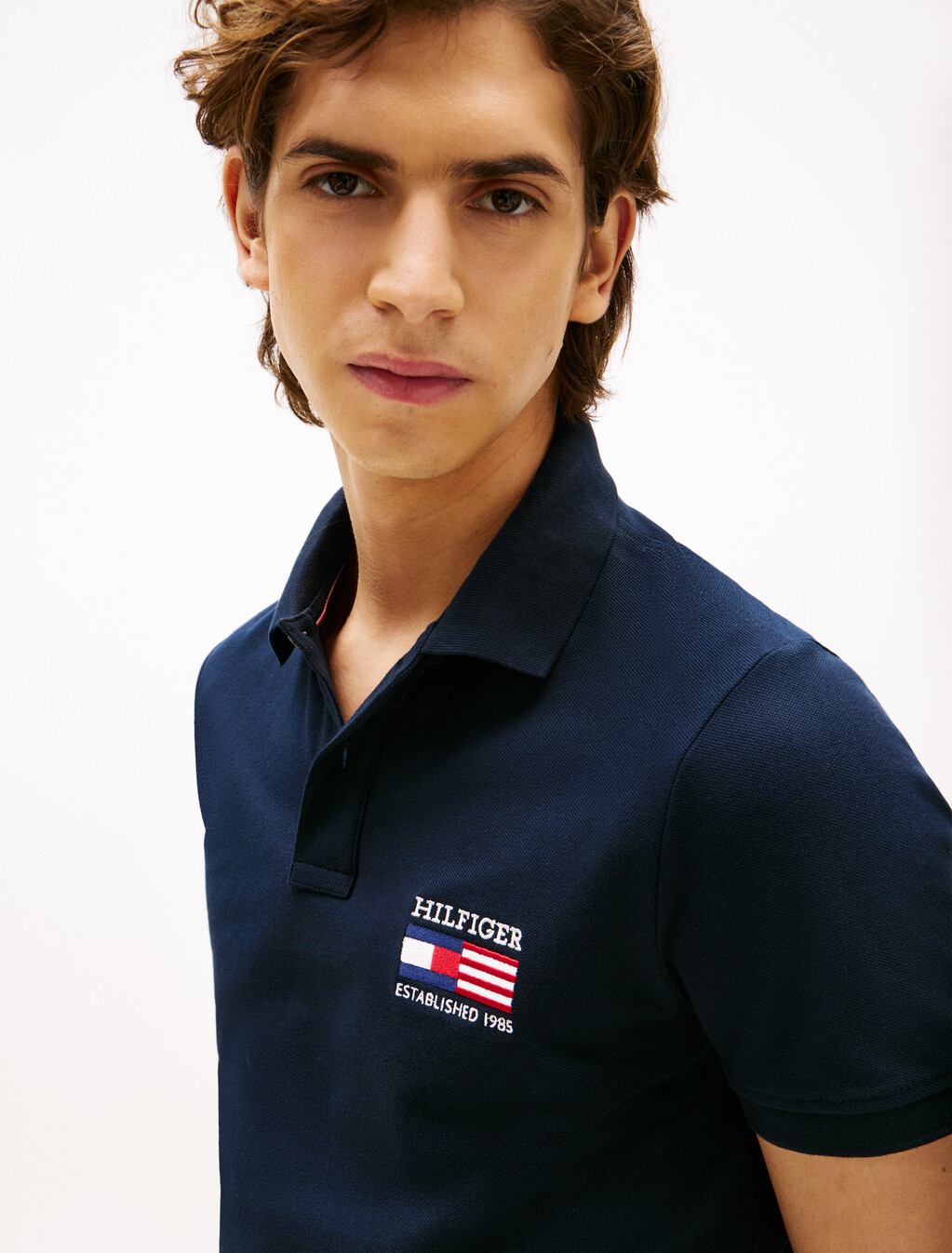 Hilfiger Flag Polo, Desert Sky, hi-res