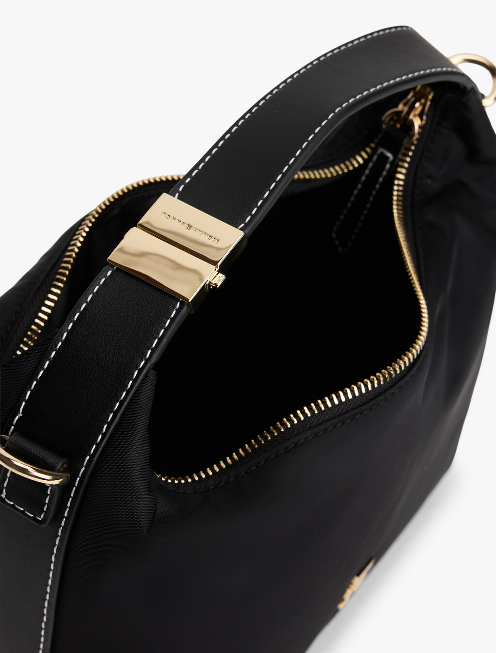 TH Monogram Plaque Crossbody Bag, Black, hi-res