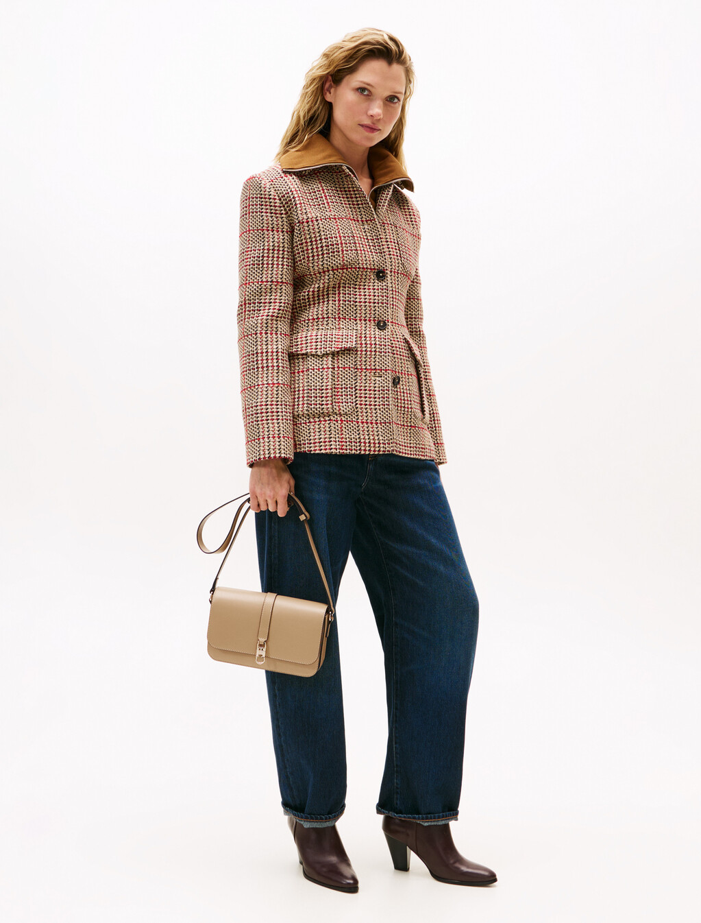 TH Monogram Flap Crossbody Bag, Safari Canvas, hi-res