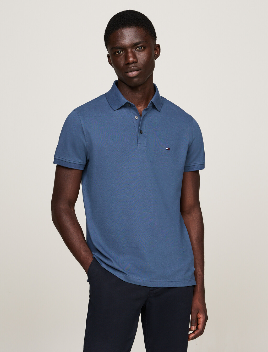 1985 Collection Slim Fit Polo, Aegean Sea, hi-res