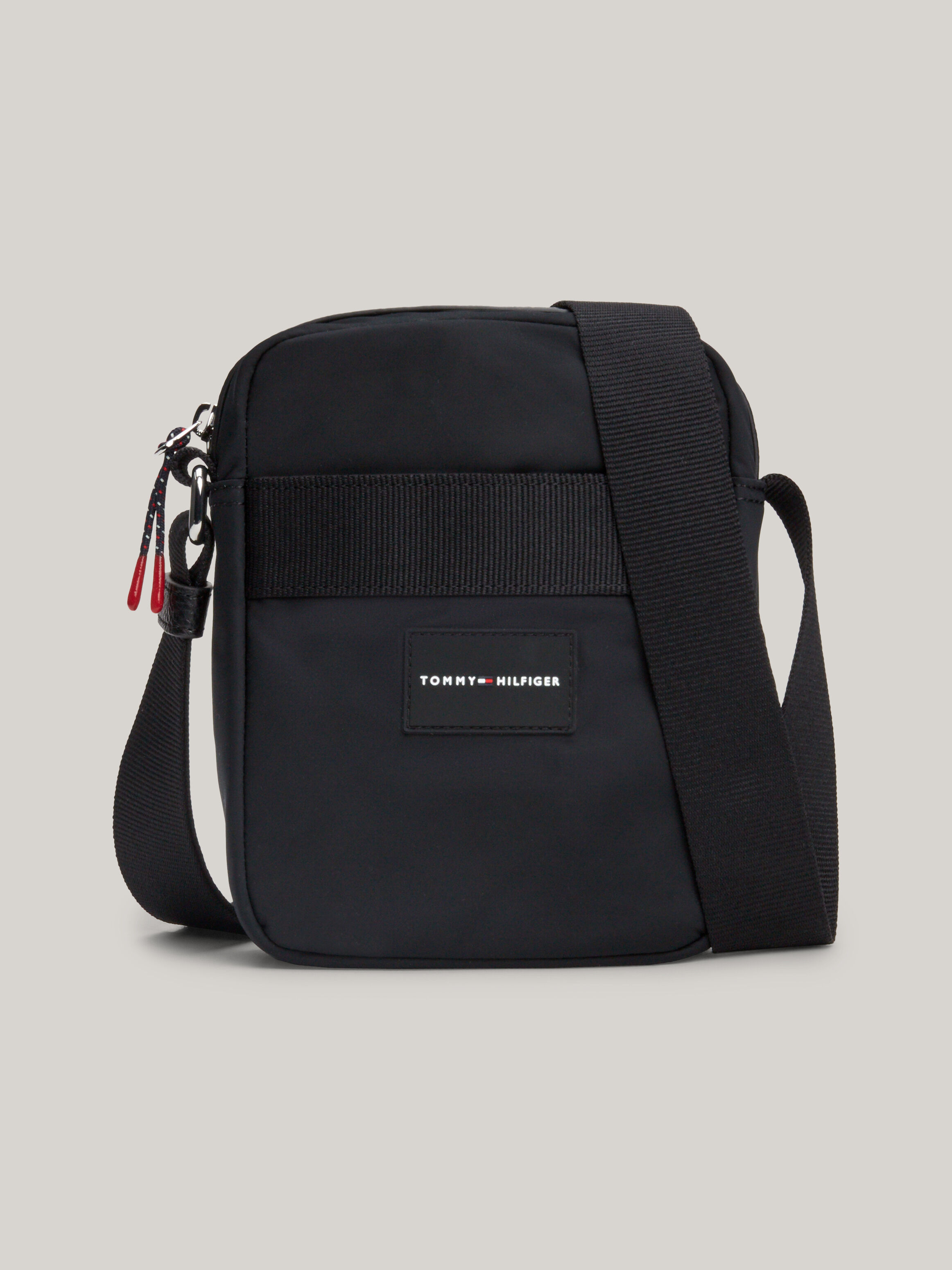 Logo Patch Small Reporter Bag black Tommy Hilfiger Singapore