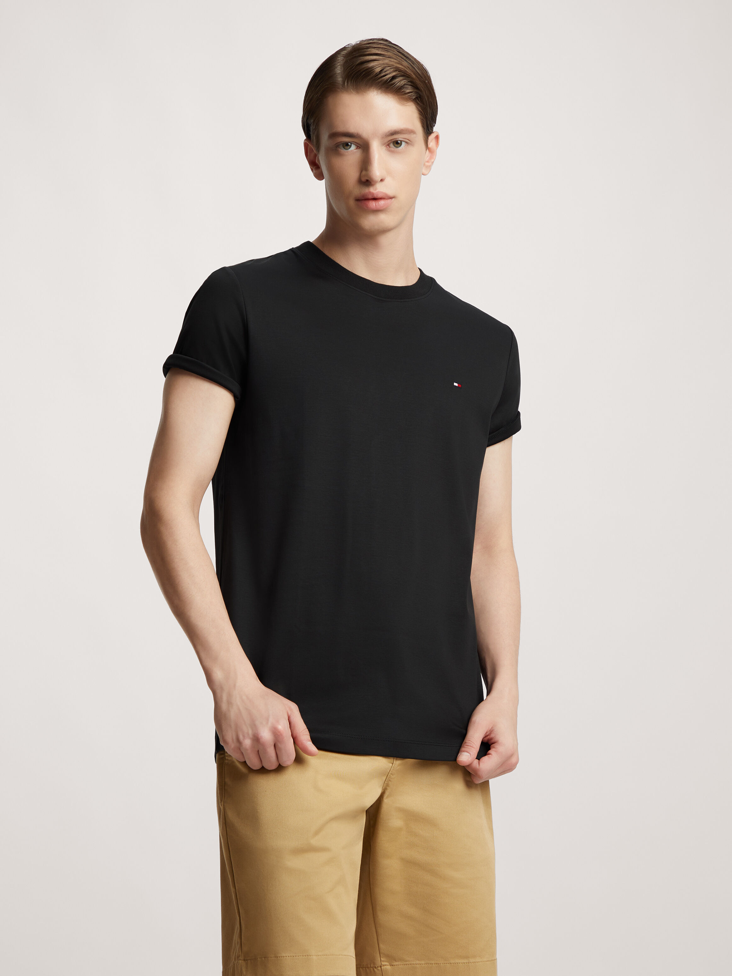Tommy Hilfiger Flag Interlock T Shirt in Desert Sky