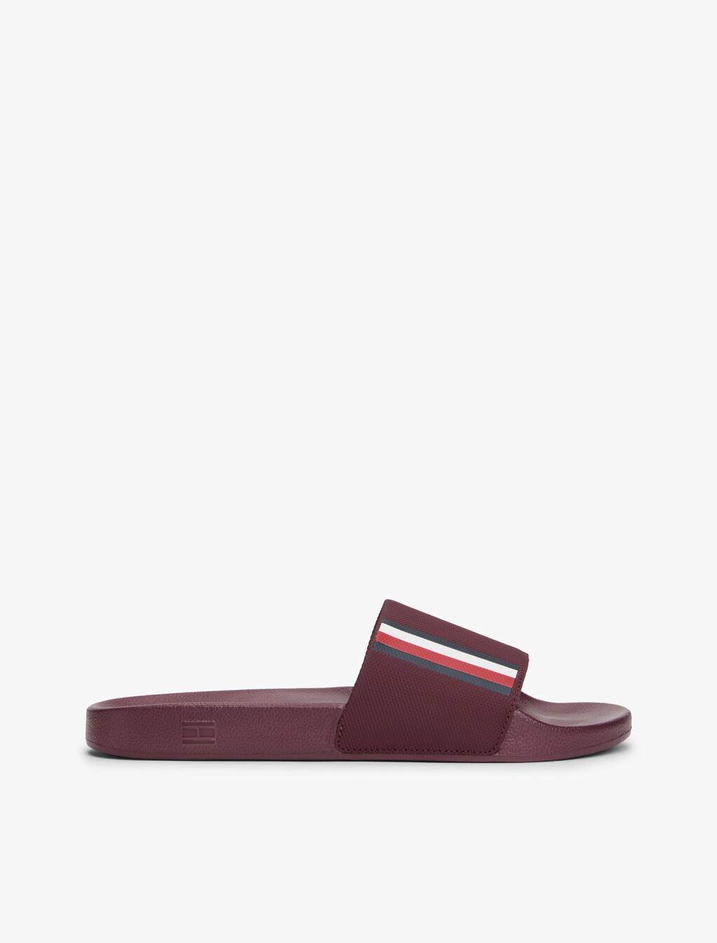 Textured Pool Slides, Deep Burgundy, hi-res