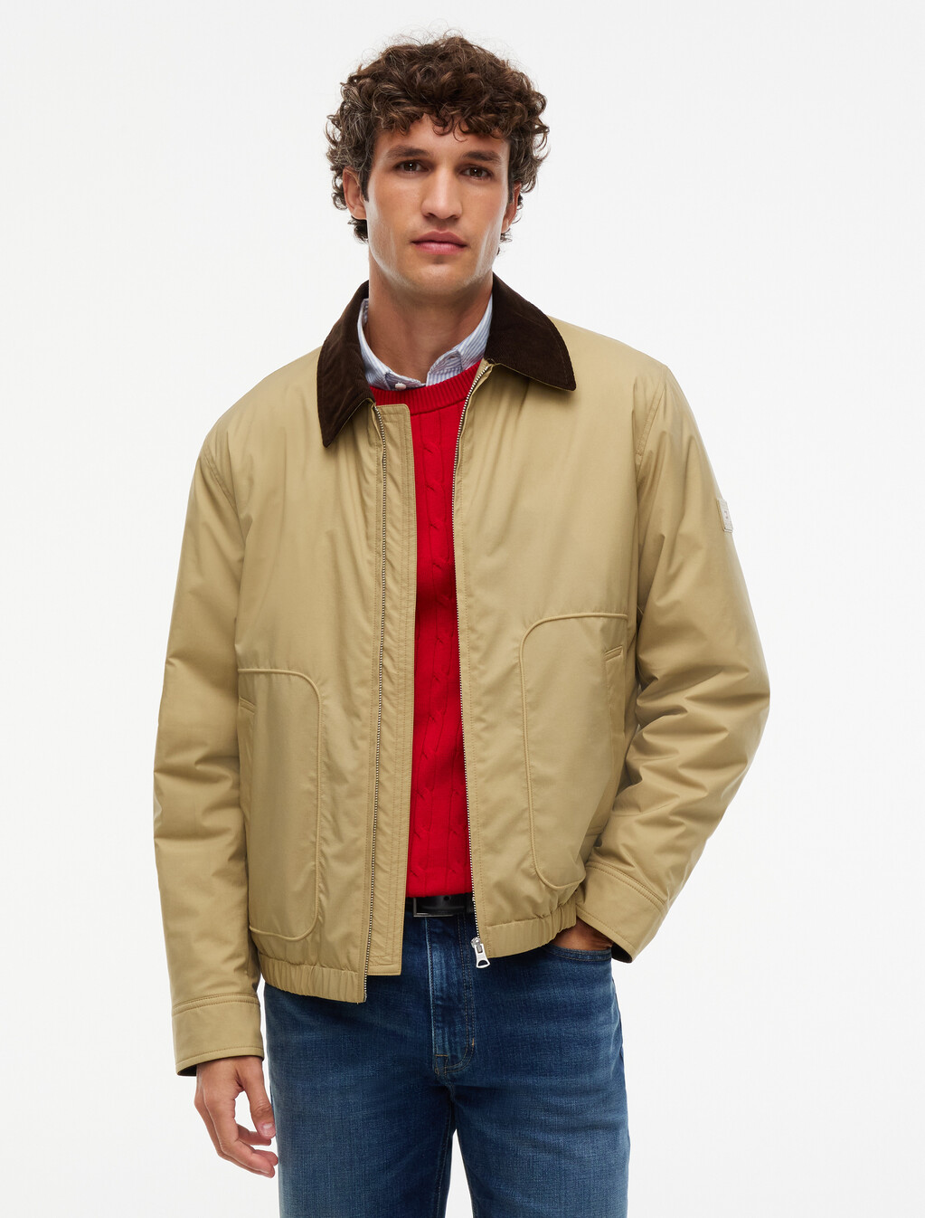 Padded Ripstop Zip-Thru Ivy Jacket, Western Khaki, hi-res