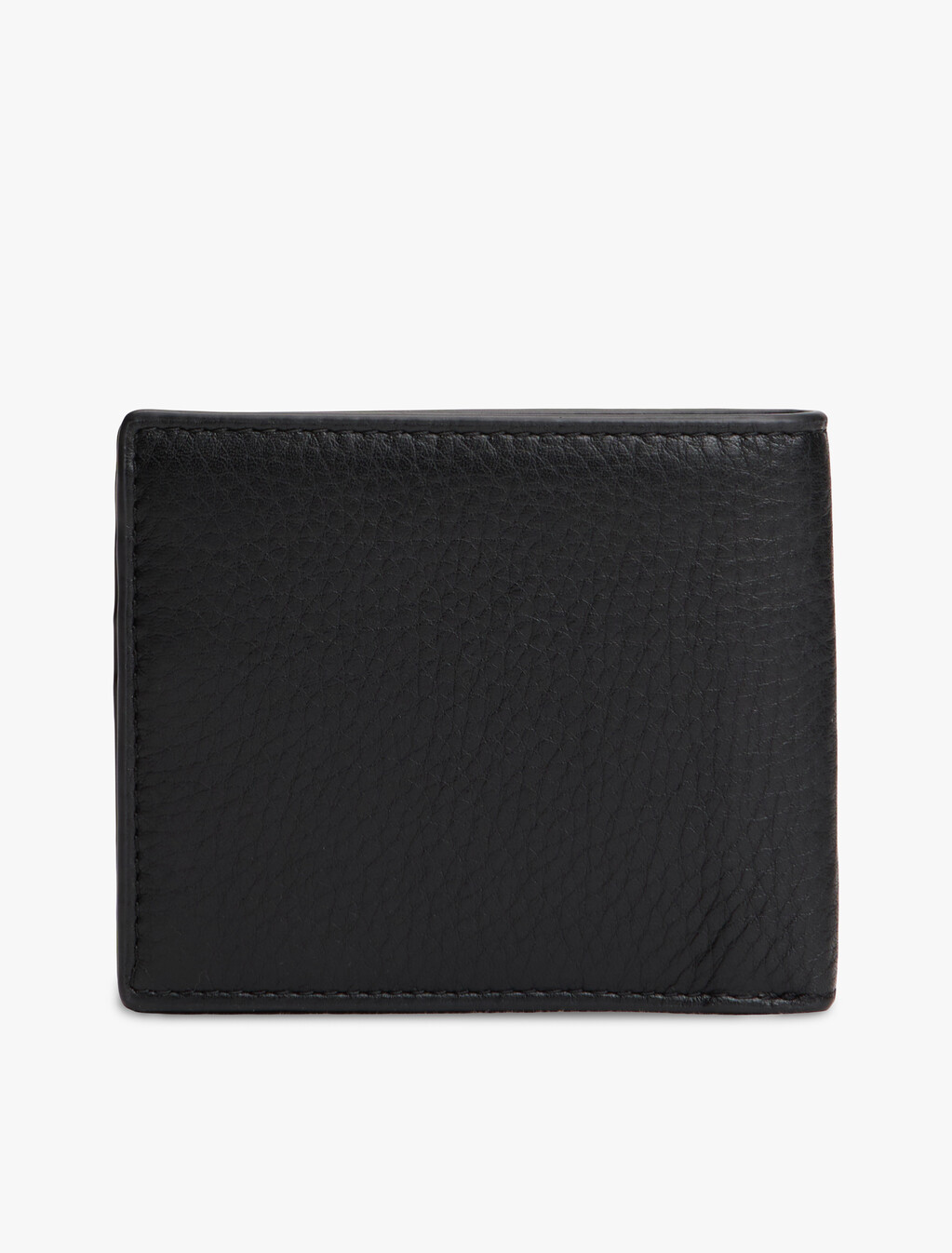 Casual Leather Bifold Credit Card Wallet, Black, hi-res