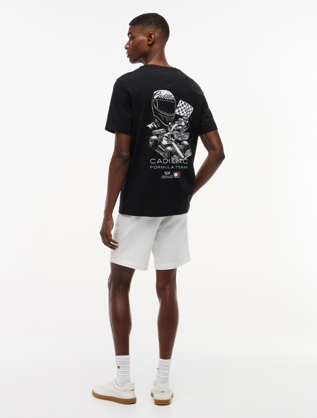TH x Cadillac Formula 1&reg; Team Back Graphic T-Shirt, Black, hi-res