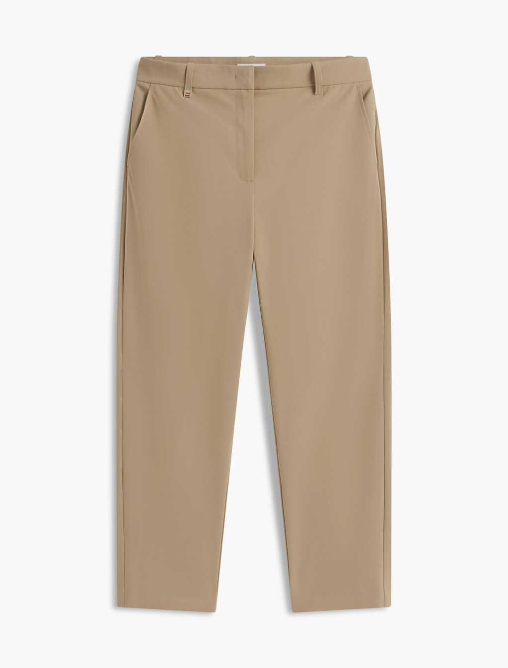 Travel Slim Straight Leg Trousers, Beige, hi-res