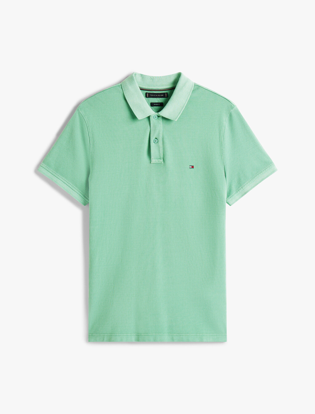Garment Dyed Flag Embroidery Regular Polo, Fort Green, hi-res