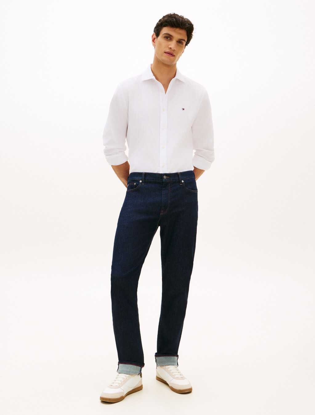 Denton Coolmax Straight Jeans, Dark Indigo, hi-res