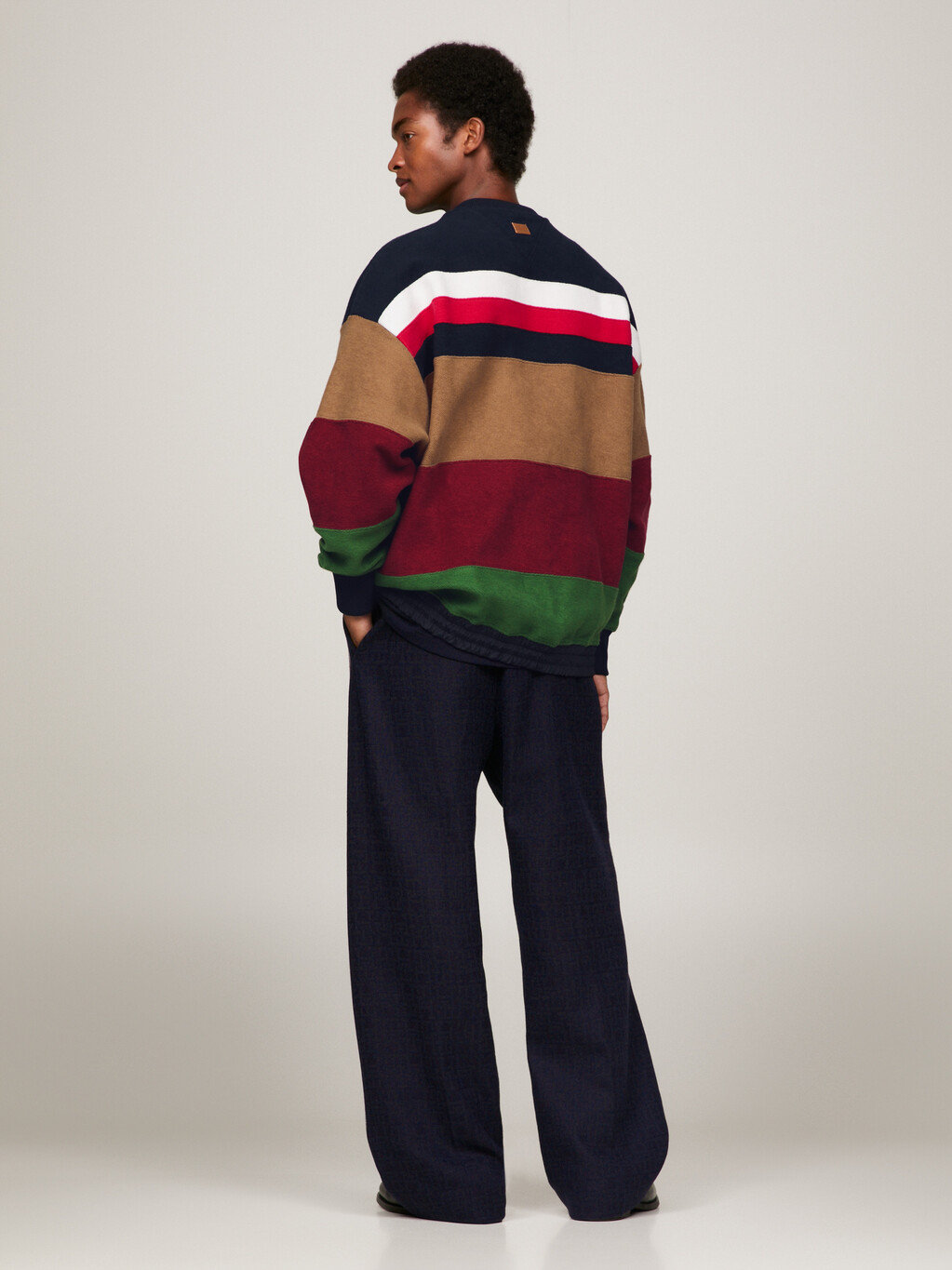 Tommy x Pendleton New York Stripe Oversized Sweatshirt, Multi, hi-res