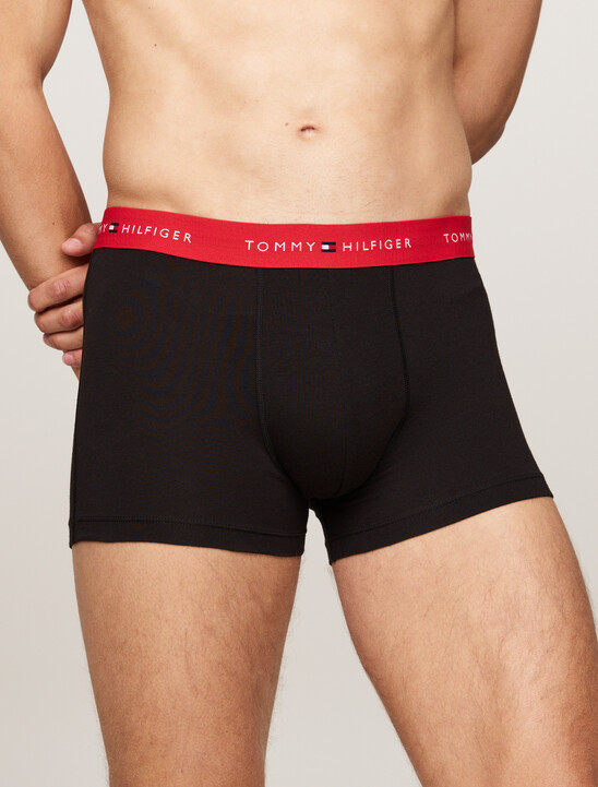 3-Pack Repeat Logo Waistband Trunks