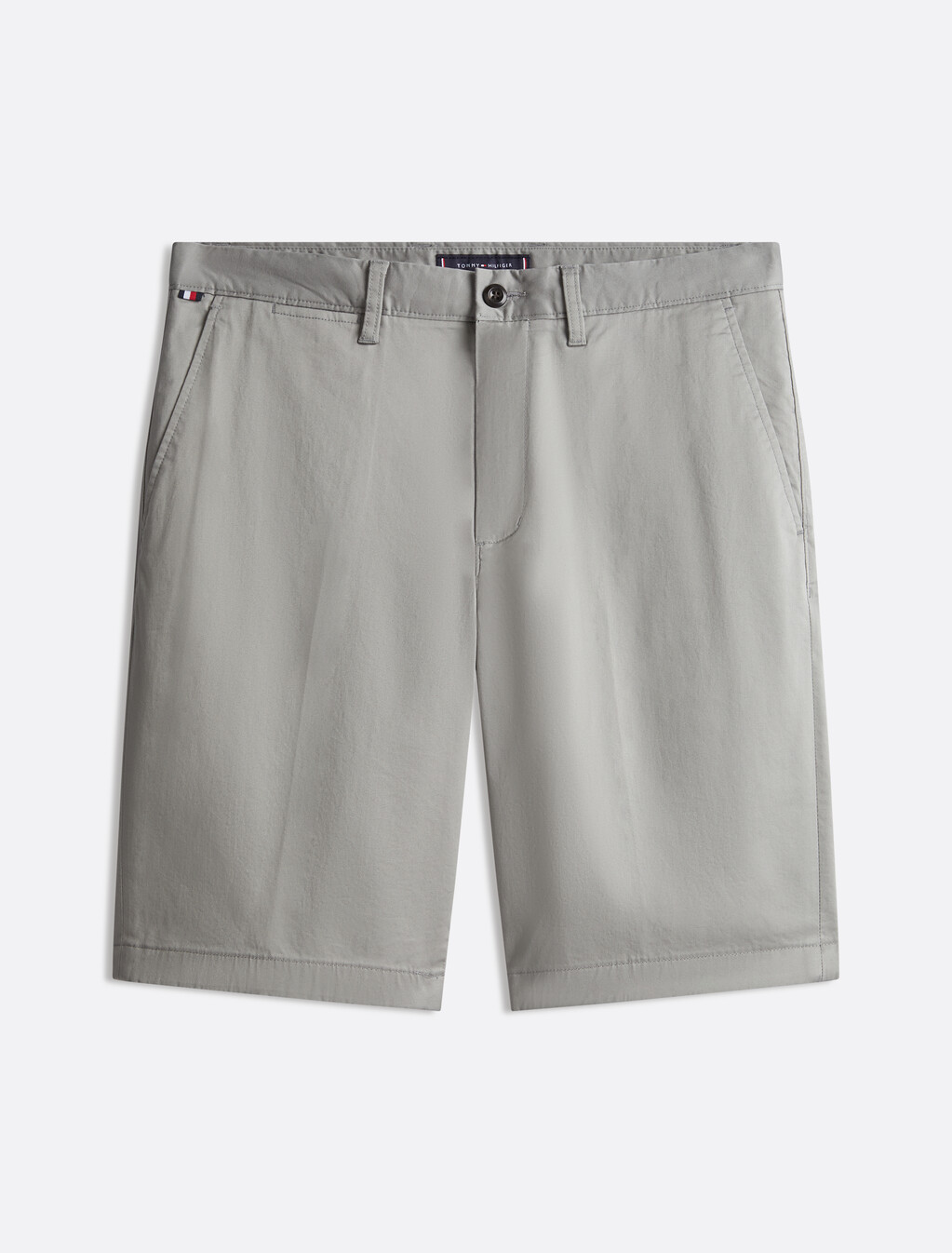 Brooklyn Cotton Satin Shorts, Hydrogen Grey, hi-res