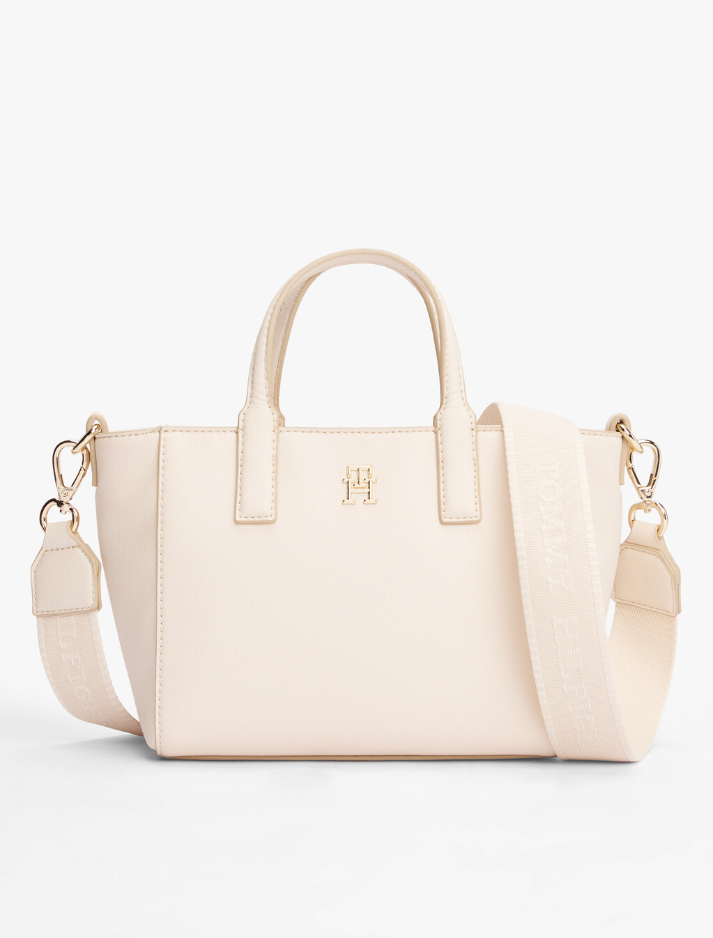 TH Soft Logo Strap Tote, Sugarcane, hi-res
