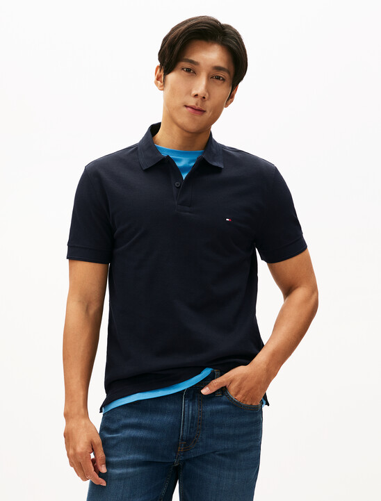 Bubble Knit Regular Polo, Desert Sky Bubble Knit Regular Polo