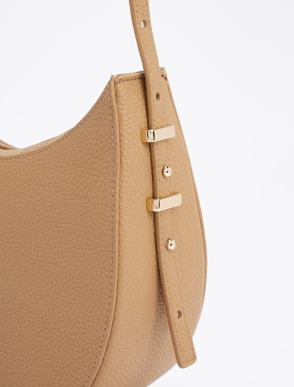 Pebble Grain Hobo Bag, Safari Canvas, hi-res