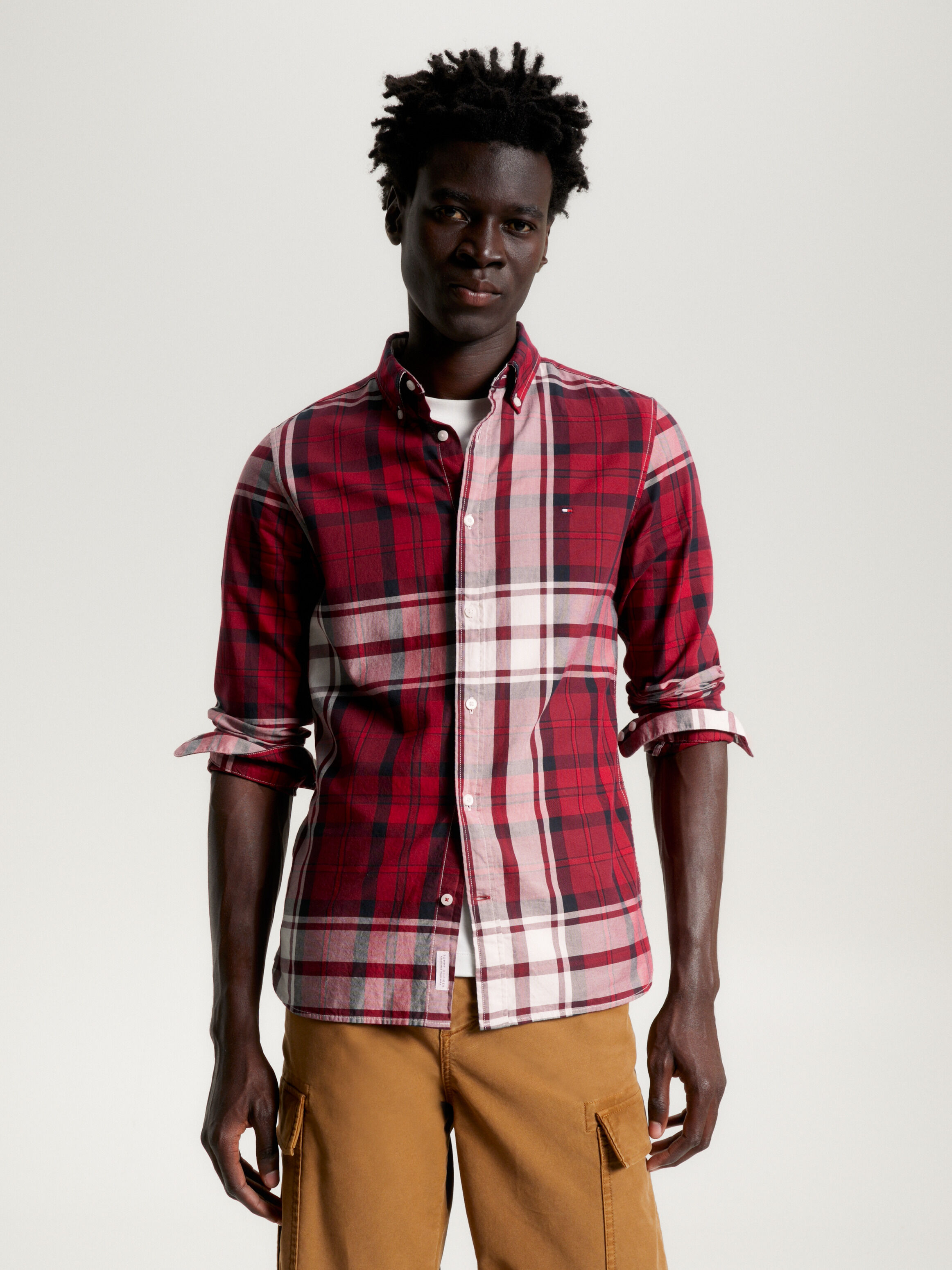 Tommy hilfiger oxford shirt slim fit outlet