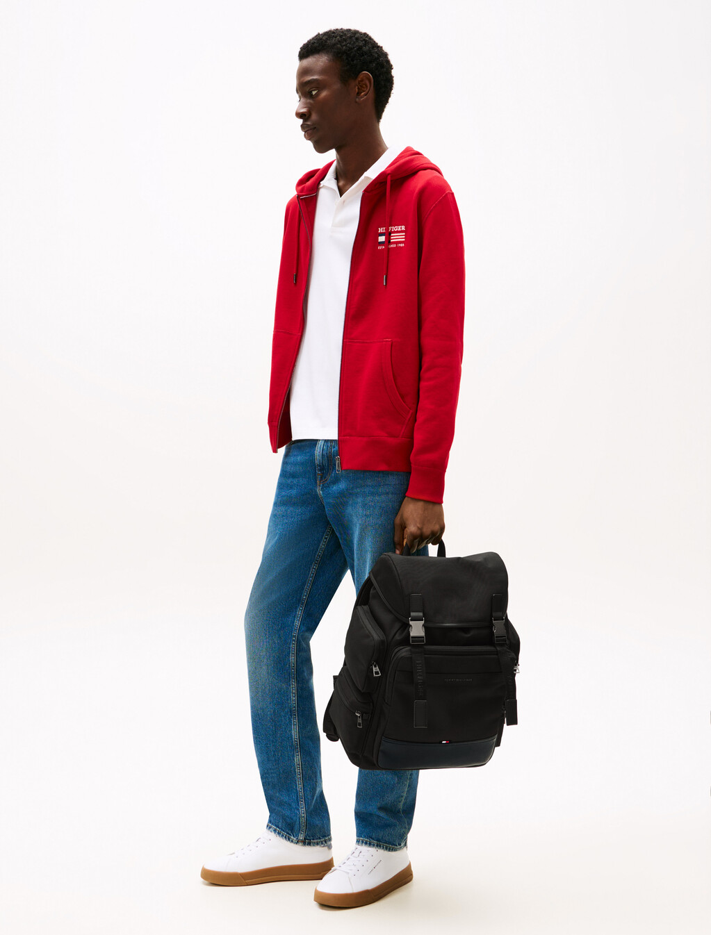 TH NYLN TRVL FLP BCKBlack, Black, hi-res