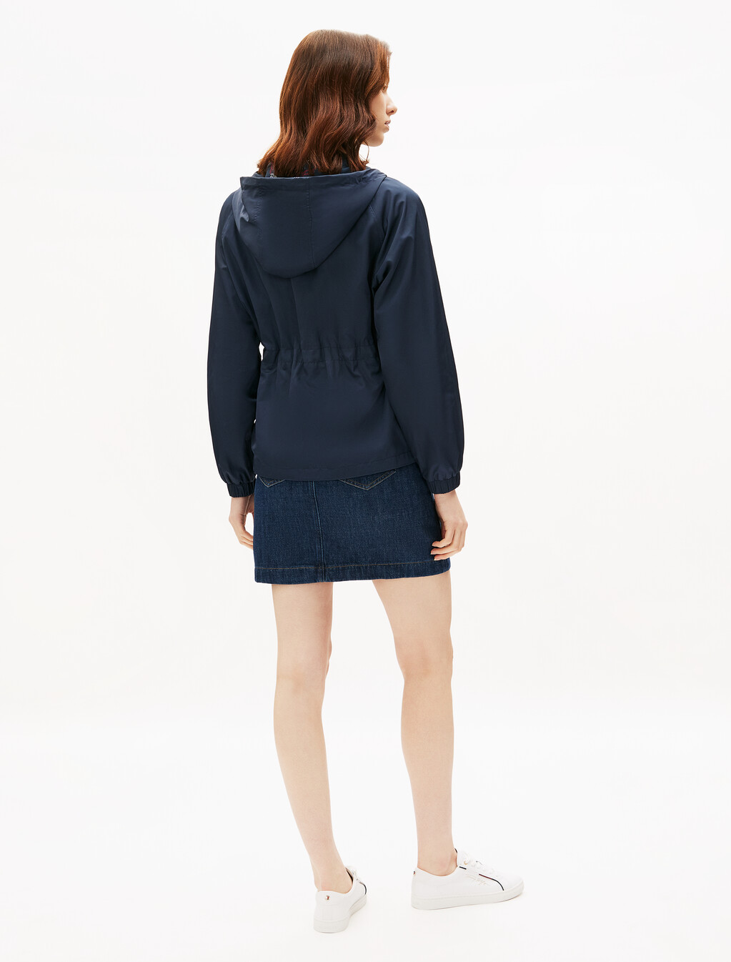 Chain Print Reversible Windbreaker, Flag Chain Wavy/ Navy, hi-res