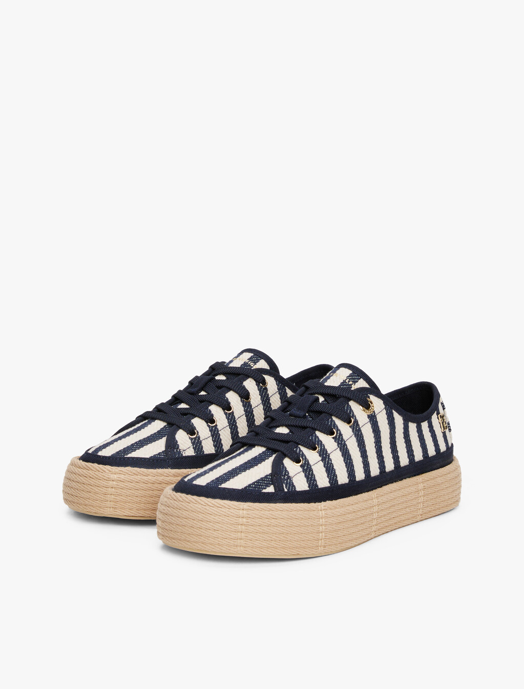 Ithaca Rope Flatform Sneaker, Space Blue Itacha Stripes, hi-res