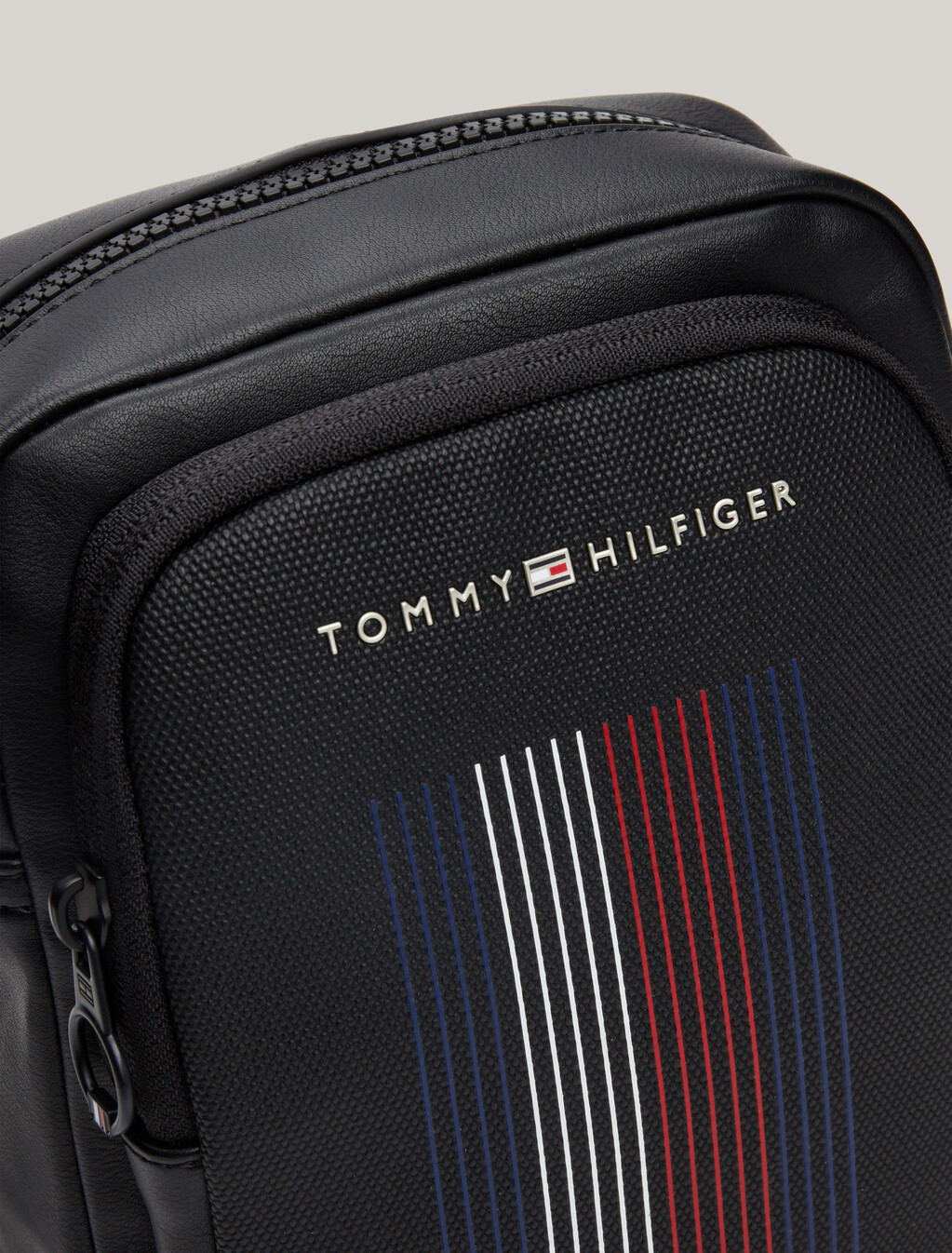Metal Logo Small Reporter Bag, Black, hi-res