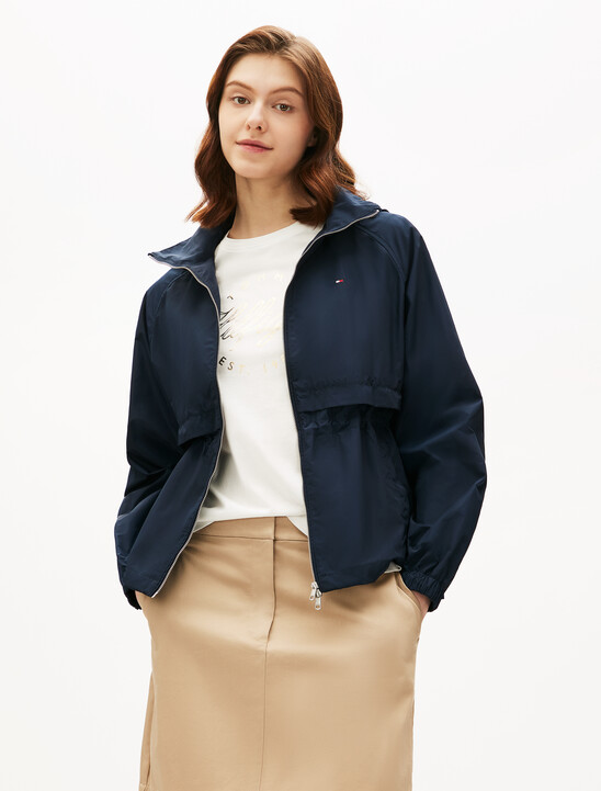 Hip Length Windbreaker, Dark Night Navy Hip Length Windbreaker