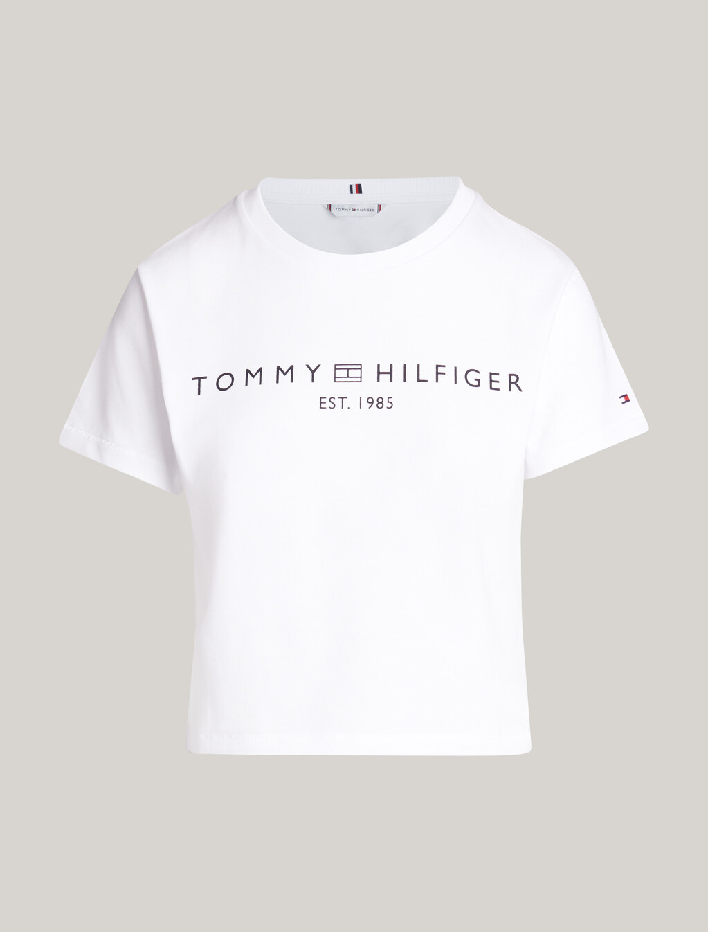 Back Seam Crew Neck T-Shirt, Th Optic White, hi-res