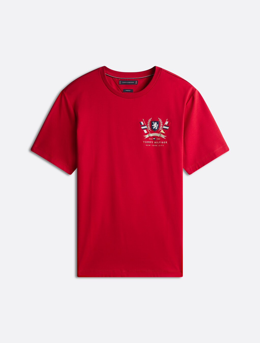 Hilfiger Crest Interlock T-Shirt, Medium Red, hi-res