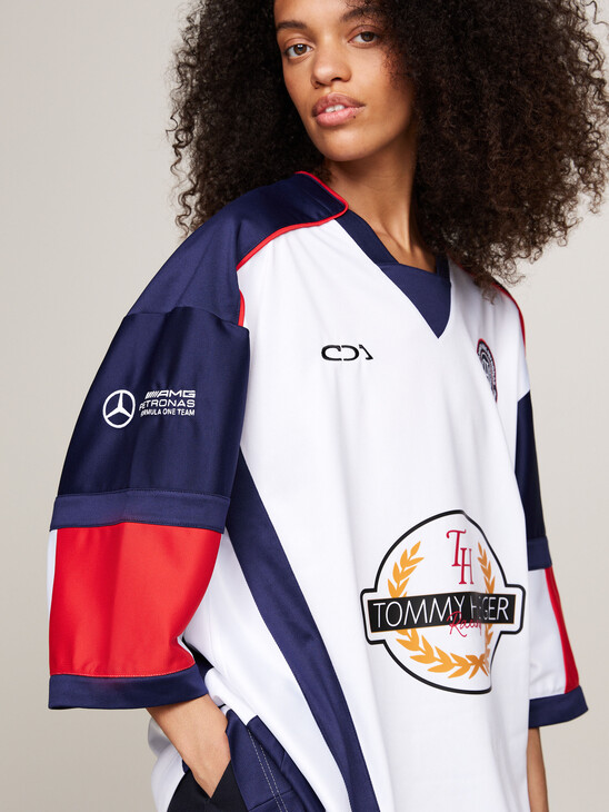 Tommy x Mercedes F1 x CR Back Graphic Hockey Sweatshirt