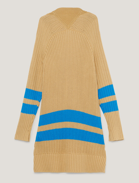 Crest Stripe Relaxed Button Cardigan