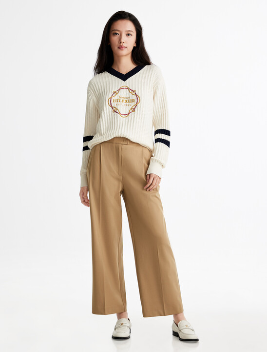 Twill Blend Straight Pants