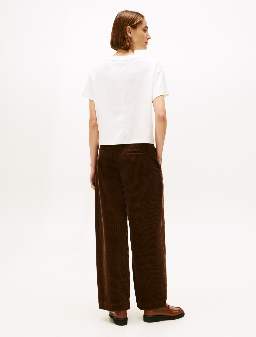 Logo Appliqué Relaxed T-Shirt, Ivory Silk, hi-res