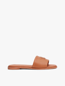 TH Monogram Leather Mules, Cinnamon Bark, hi-res