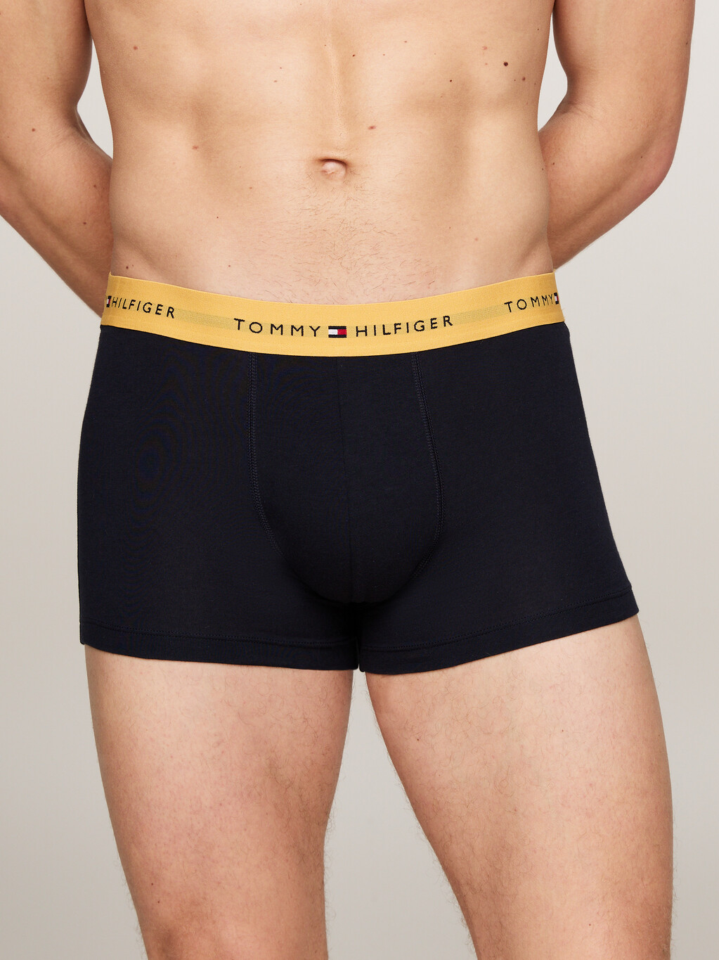 3-Pack Logo Waistband Trunks, Dark Magma/Vib Indigo/City Yellow, hi-res