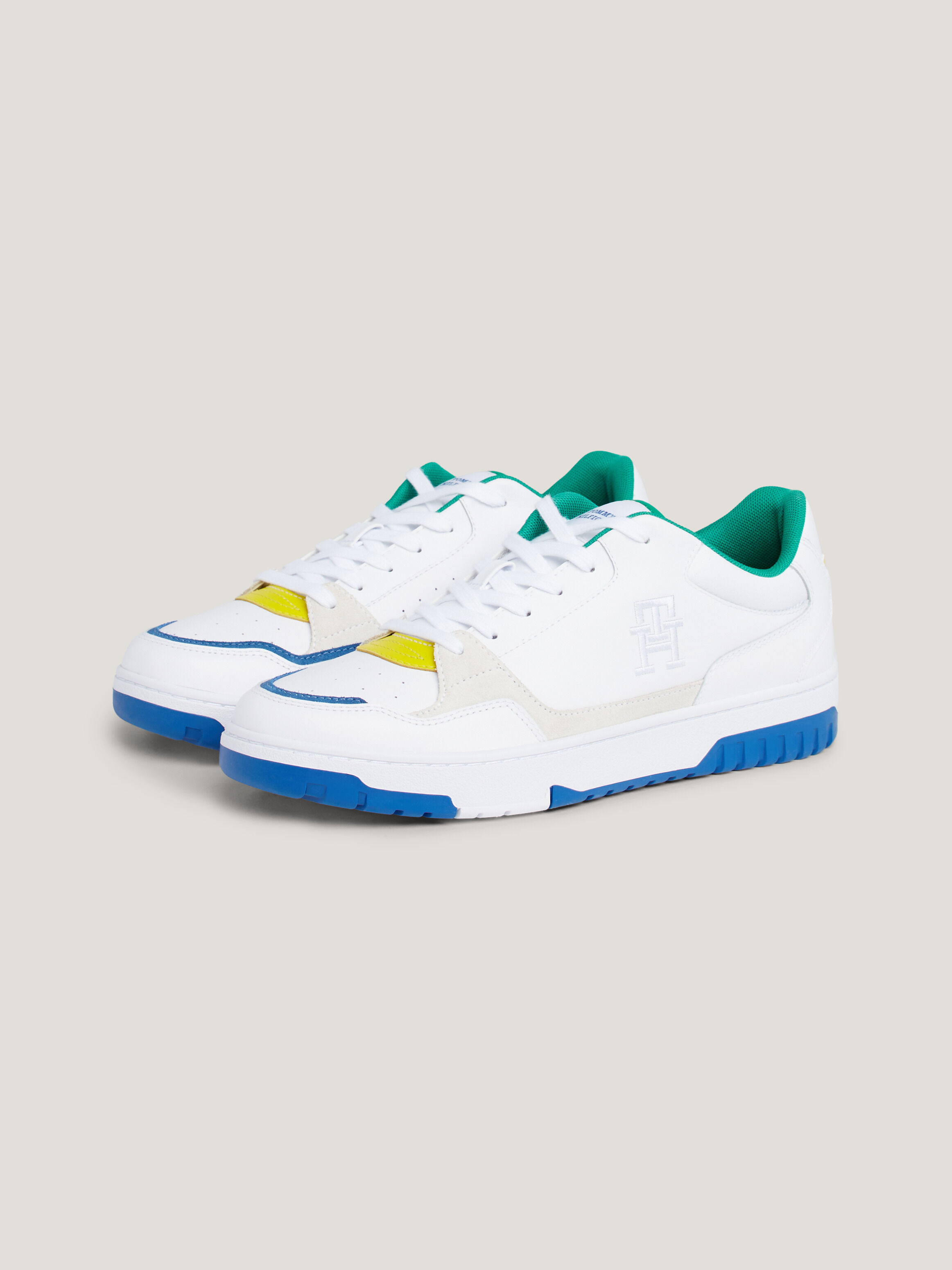 White leather tommy hilfiger shoes hotsell