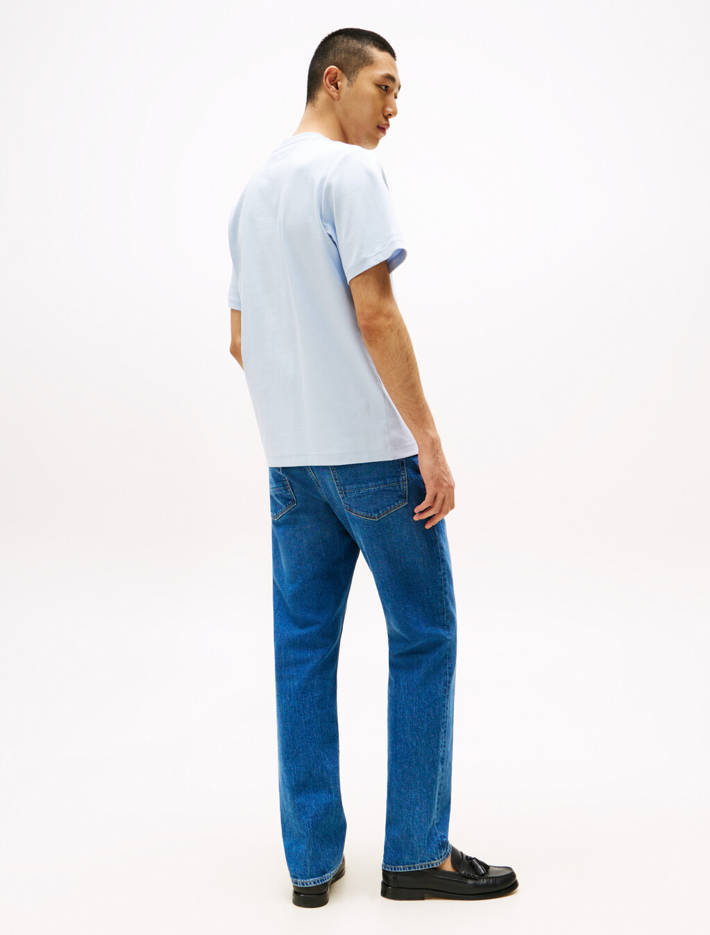 Hilfiger Embossed Logo T-Shirt, Breezy Blue, hi-res